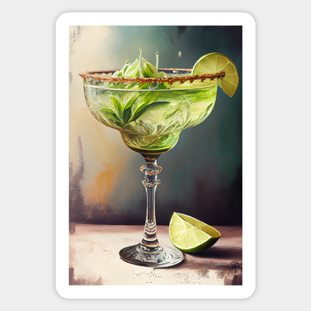 Margarita Cocktail Sticker by ABART BY ALEXST 